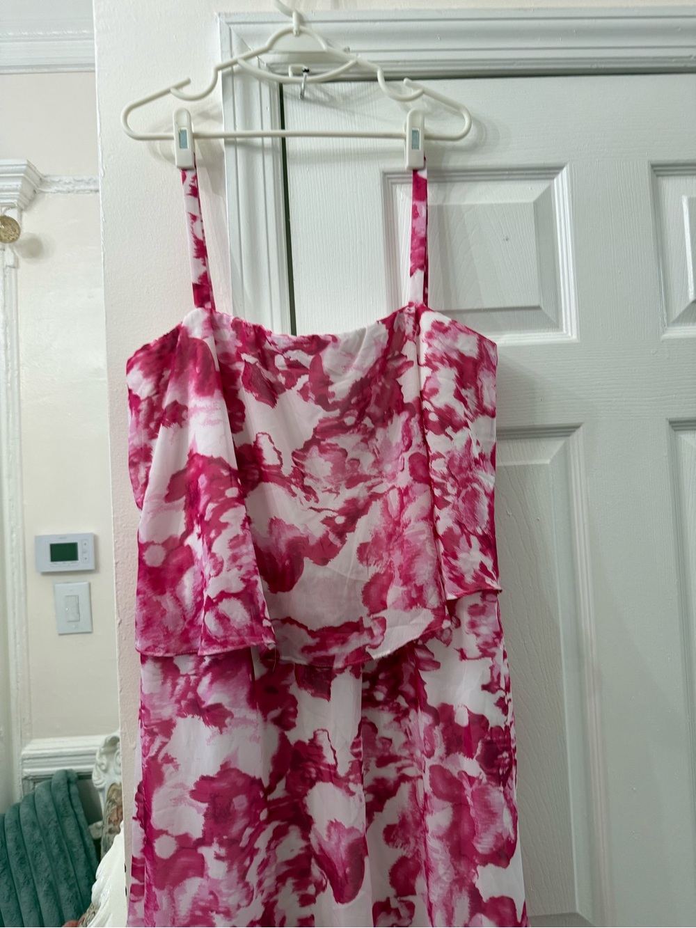 R&M Richards Pink and White Floral Maxi Dress - Picture 3 of 7
